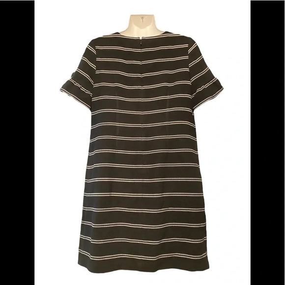 Loft Ann Taylor Striped Ruffle Sleeve Dress - Picture 5 of 10